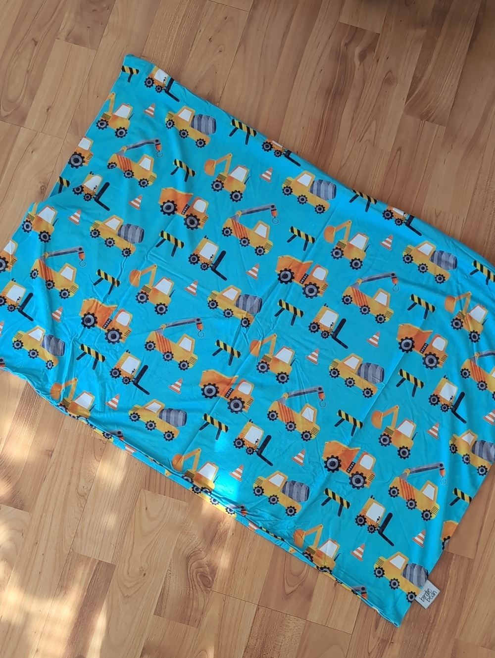 NWOT Birdie Bean Ivan Trucks Cement Excavator Bamboo Pillow Case Brody